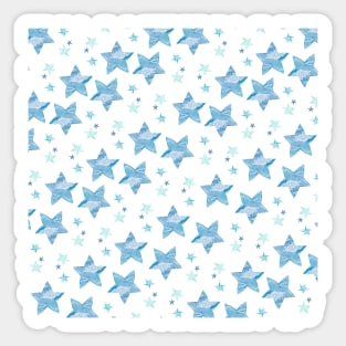 Twinkle little blue stars Sticker